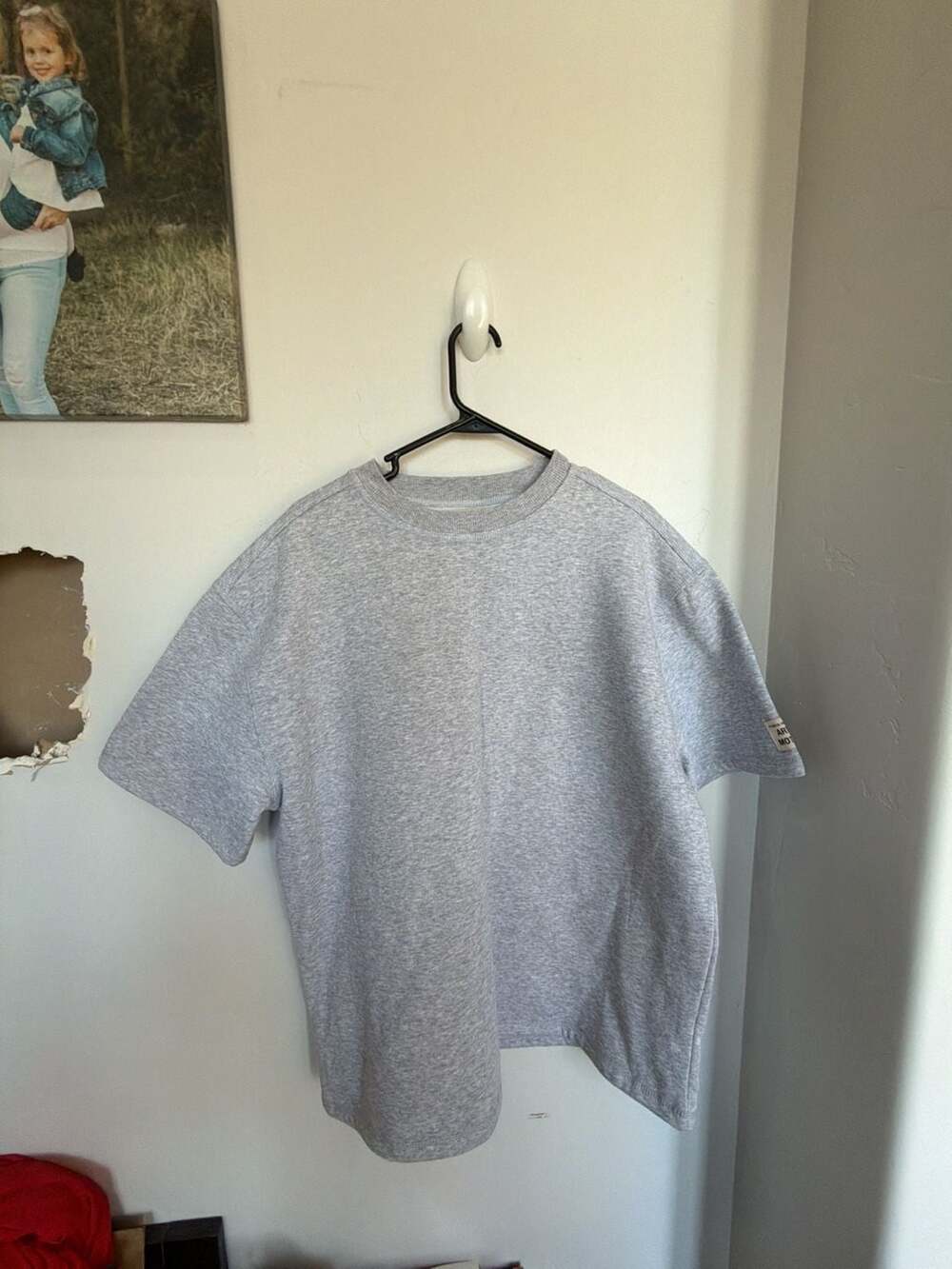Fleece Factory Art & Motion Oversized Short‎ Sleeve Fleece Sweatshirt